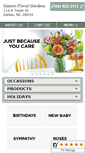 Mobile Screenshot of gastonfloralgardens.com